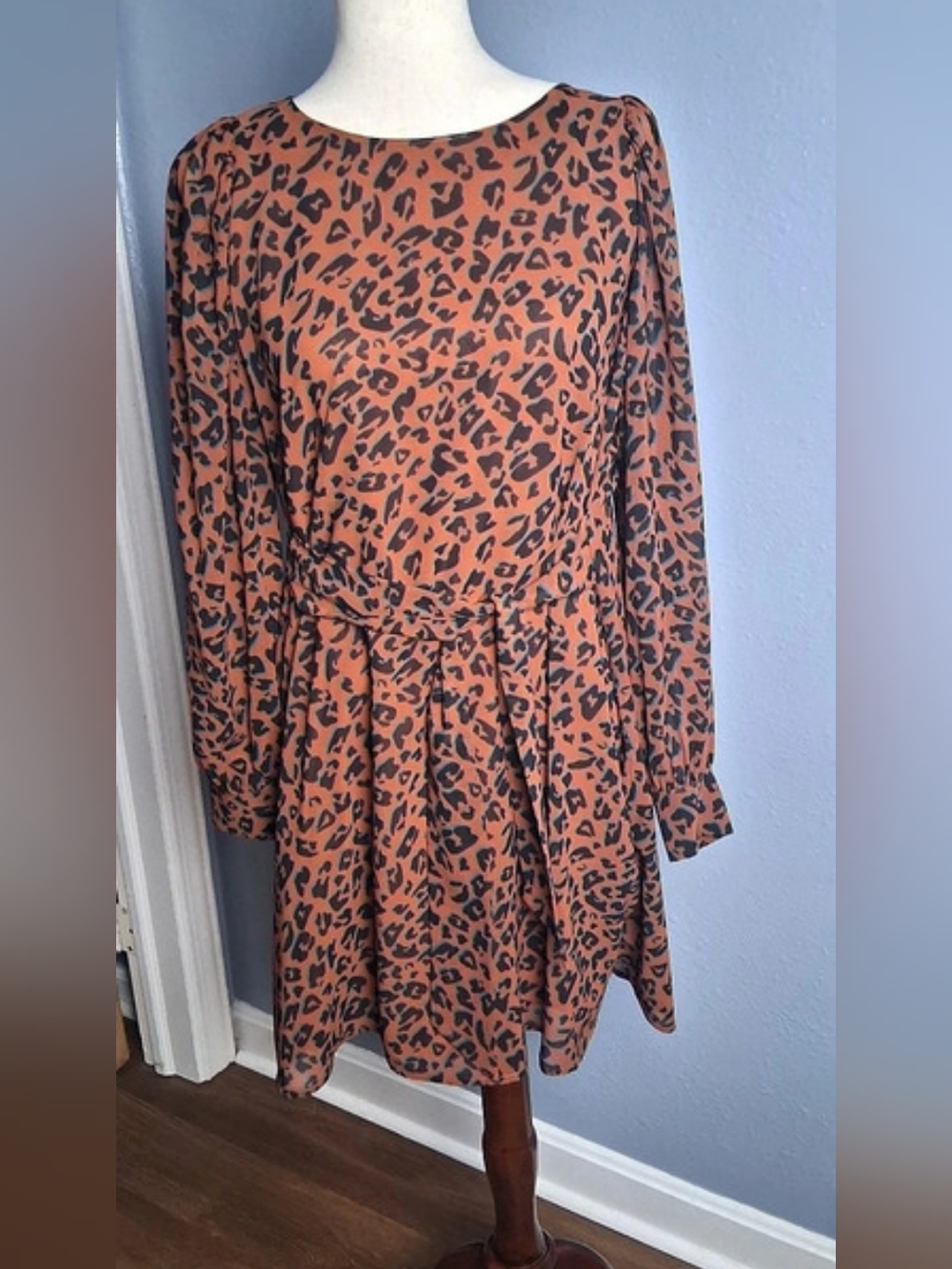 Hutch Leopard Print Mini Dress Size Small
